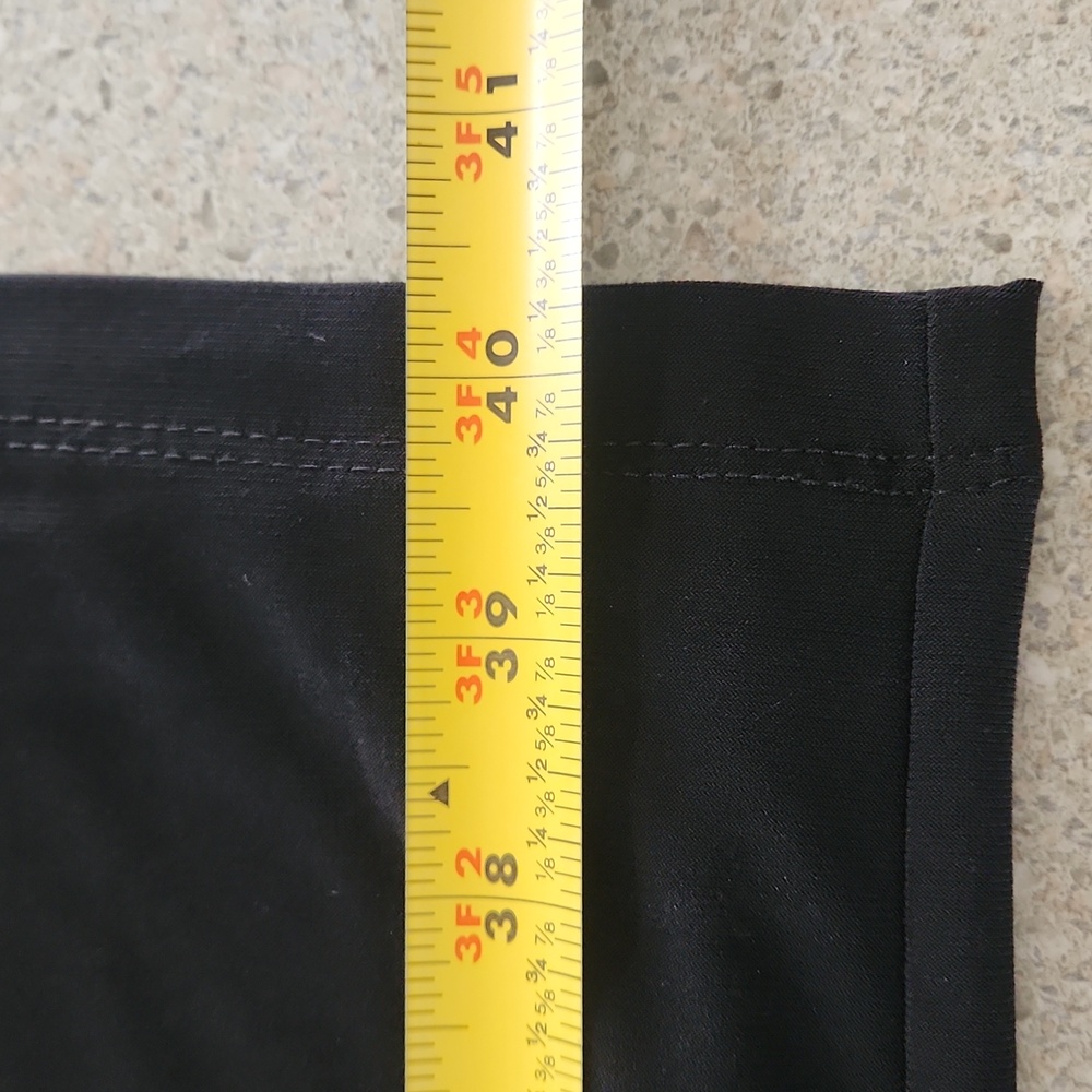 American Living Black Ruched Asymmetrical "Tuxedo" Dress Sz. 16 - Picture 10 of 10